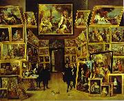    David Teniers Archduke Leopold William in his Gallery in Brussels oil painting on canvas